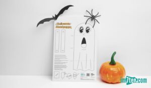 Bastle dir deine eigenen Halloween-Handpuppen mit der Vorlage von Katharina Kastner.