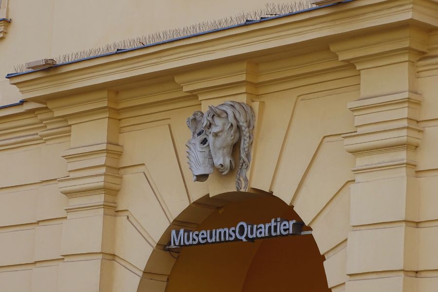 Das MuseumsQuartier in 1070 Wien.